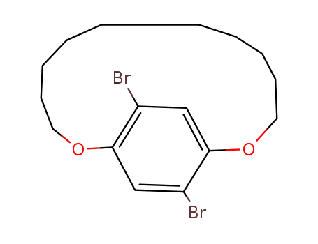 Molecular Structure of 159280-37-2 (2,5-dibromo-1,4-(decamethylen-1,10-dioxy)benzene)