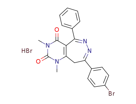 8-(4-bromophenyl)-1,3-dimethyl-5-phenyl-1H-pyrimido[5,4-d][1,2]diazepine-2,4(3H,9H)-dione hydrobromide