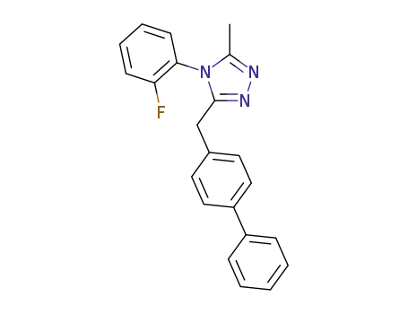 3-(biphenyl-4-yl-methyl)-4-(2-fluorophenyl)-5-methyl-4H-1,2,4-triazole