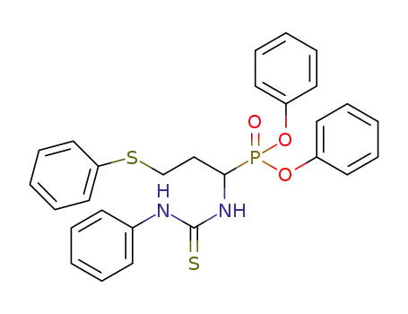 diphenyl [(RS)-1-(3-phenylthioureido)-3-(phenylsulfanyl)propyl]phosphonate