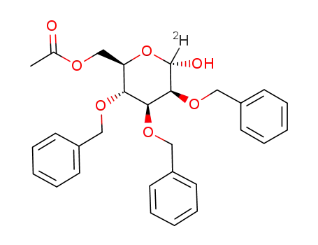 1-deutero-6-O-acetyl-2,3,4-tri-O-benzyl-α-D-mannopyranose