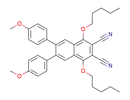 1,4-diamyloxy-2,3-dicyano-6,7-bis(4'-methoxyphenyl)naphthalene