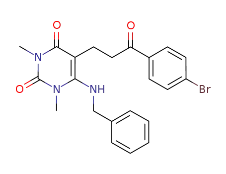 6-benzylamino-5-[3-(4-bromophenyl)-3-oxopropyl]-1,3-dimethyluracil