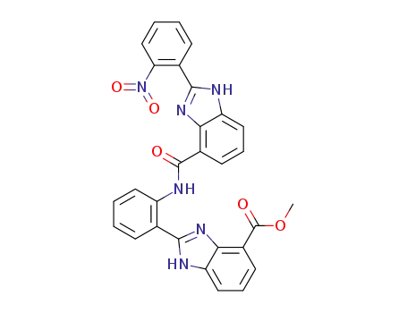 methyl 2-(2-(2-(2-nitrophenyl)-1H-benzimidazole-4-carboxamido)phenyl)-1H-benzimidazole-4-carboxylate