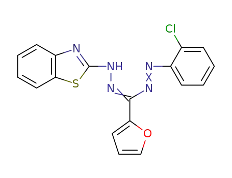 1-(2-chlorophenyl)-3-furyl-5-(benzthiazol-2-yl)formazane