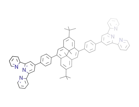 2,7-di-tert-butyl-di((2,2’:6′,2″-terpyridin-yl)benzyl-4,9-yl)-trans-10b,10c-dimethyl-10b,10c-dihydropyrene