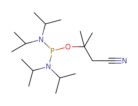 Molecular Structure of 103930-70-7 ((i-Pr<sub>2</sub>N)2POC(CH<sub>3</sub>)2CH<sub>2</sub>CN)