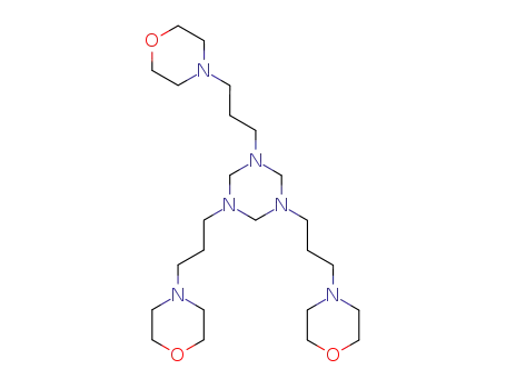Molecular Structure of 5434-22-0 (1,3,5-tris[3-(morpholin-4-yl)propyl]-1,3,5-triazinane)