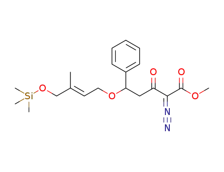 methyl 2-diazo-5-[(2E)-3-methyl-4-(trimethylsilyloxy)but-2-enyloxy]-3-oxo-5-phenylpentanoate