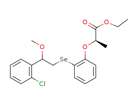ethyl (2R)-2-(2-{[2-(2-chlorophenyl)-2-methoxyethyl]selanyl}phenoxy)propanoate