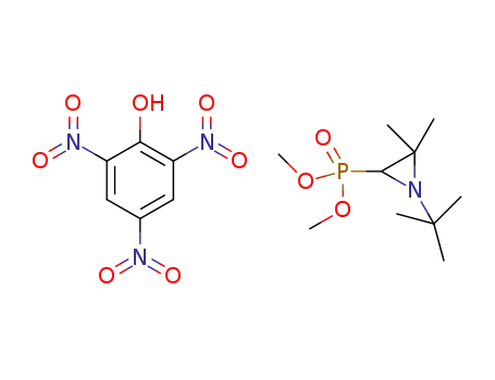 Molecular Structure of 1326345-04-3 (1-tert-butyl-2-dimethoxyphosphoryl-3,3-dimethylaziridinium 2,4,6-trinitrophenoxide)