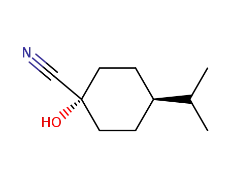 Cyclohexanecarbonitrile, 1-hydroxy-4-(1-methylethyl)-, trans- (9CI)