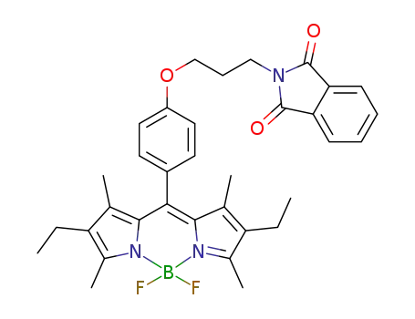 C<sub>34</sub>H<sub>36</sub>BF<sub>2</sub>N<sub>3</sub>O<sub>3</sub>