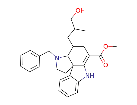 methyl 3-benzyl-2,3,3a,4,5,7-hexahydro-4[2-(hydroxymethyl)propyl]-1H-pyrrolo(2,3-d)carbazole-6-carboxylate
