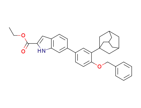 ethyl 6-[3'-(1-adamantyl)-4'-benzyloxyphenyl]-1H-indole-2-carboxylate