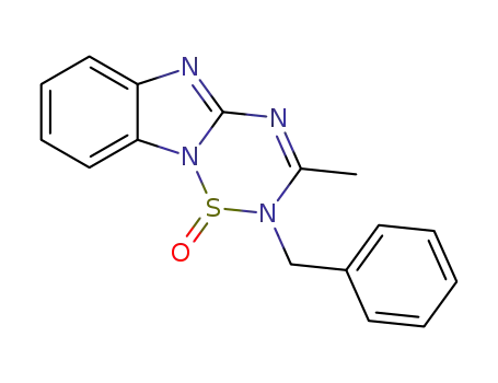 2-benzyl-3-methyl[1,2,4,6]thiatriazino[2,3-a][1,3]benzimidazol-1(2H)-one