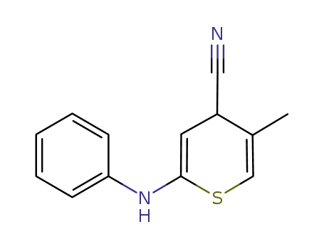4H-Thiopyran-4-carbonitrile, 5-methyl-2-(phenylamino)-