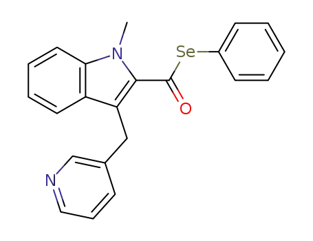 Se-phenyl 1-methyl-3-[(3-pyridyl)methyl]-2-indolecarboselenoate