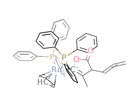 [Cp(PPh<sub>3</sub>)2Ru(C<sub>4</sub>HO(CH<sub>3</sub>)(O)CHCCH<sub>2</sub>)]