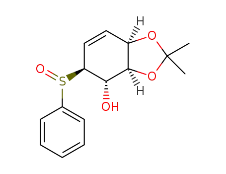 (1S,2R,3R,6S)-2,3-isopropylidendioxy-6-(phenylsulfinyl)cyclohex-4-ene-1-ol