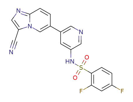 N-(5-(3-cyanoimidazo[1,2-a]pyridin-6-yl)pyridin-3-yl)-2,4-difluoro-benzenesulfonamide