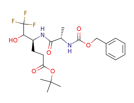 (S)-4-((S)-2-Benzyloxycarbonylamino-propionylamino)-6,6,6-trifluoro-5-hydroxy-hexanoic acid tert-butyl ester