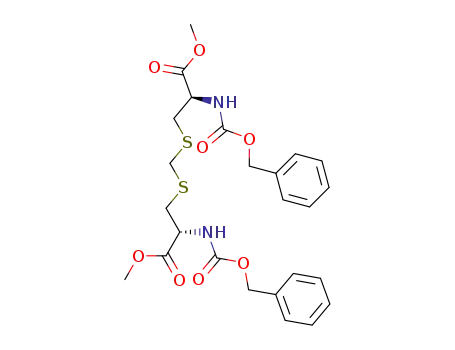 (R)-2-Benzyloxycarbonylamino-3-((R)-2-benzyloxycarbonylamino-2-methoxycarbonyl-ethylsulfanylmethylsulfanyl)-propionic acid methyl ester