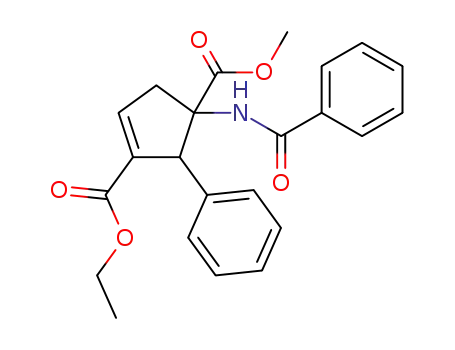 rac-3-ethyl 1-methyl-1-benzamido-2-phenylcyclopent-3-ene-1,3-dicarboxylate