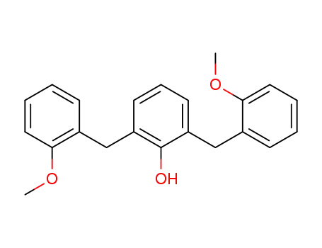 Molecular Structure of 53376-41-3 (Phenol, 2,6-bis[(2-methoxyphenyl)methyl]-)