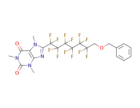 8-(7-(benzyloxy)-1,1,2,2,3,3,4,4,5,5,6,6-dodecafluoroheptyl)-1,3,7-trimethyl-1H-purine-2,6(3H,7H)-dione