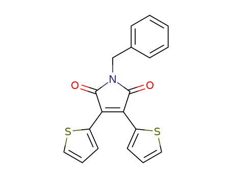 Molecular Structure of 1270032-69-3 (1-benzyl-3,4-di(thiophen-2-yl)pyrrole-2,5-dione)