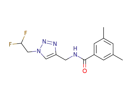 1-(2,2-difluoroethyl)-4-((3,5-dimethylbenzamido)methyl)-1H-1,2,3-triazole