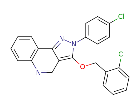 3-[(2-chlorobenzyl)oxy]-2-(4-chlorophenyl)-2H-pyrazolo[4,3-c]quinoline