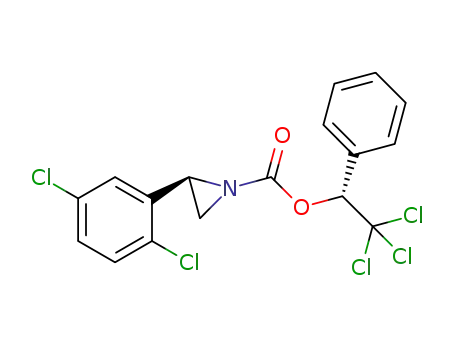 (R)-((R)-1-phenyl-2,2,2-trichloroethyl) 2-(2,5-dichlorophenyl)aziridine-1-carboxylate