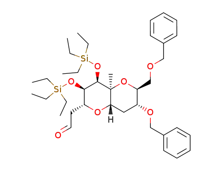 ((2R,3R,4R,4aS,6S,7R,8aS)-7-Benzyloxy-6-benzyloxymethyl-4a-methyl-3,4-bis-triethylsilanyloxy-octahydro-pyrano[3,2-b]pyran-2-yl)-acetaldehyde