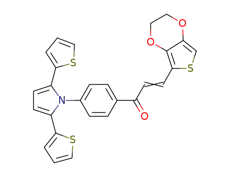 1-{4-[2,5-di(2-thienyl)pyrrol-1-yl]phenyl}-3-(3,4-ethylenedioxythien-2-yl)prop-2-en-1-one