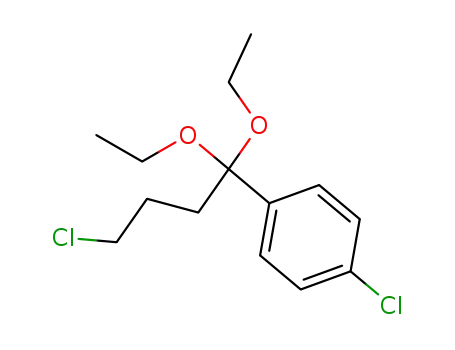 Molecular Structure of 901160-41-6 (1-chloro-4-(4-chloro-1,1-diethoxy-butyl)-benzene)