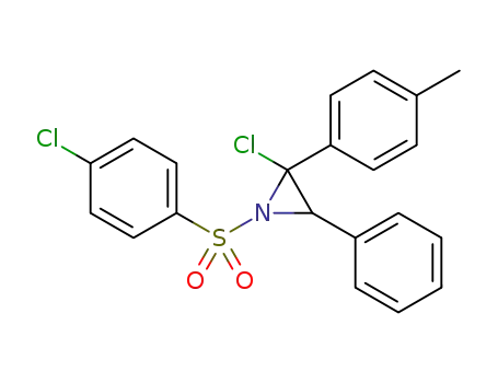 2-chloro-1-(4-chlorophenylsulfonyl)-2-(4-methylphenyl)-3-phenylaziridine