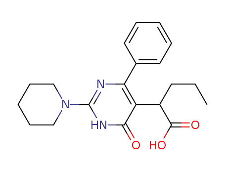 2-(6-oxo-4-phenyl-2-(piperidin-1-yl)-1,6-dihydropyrimidin-5-yl)pentanoic acid