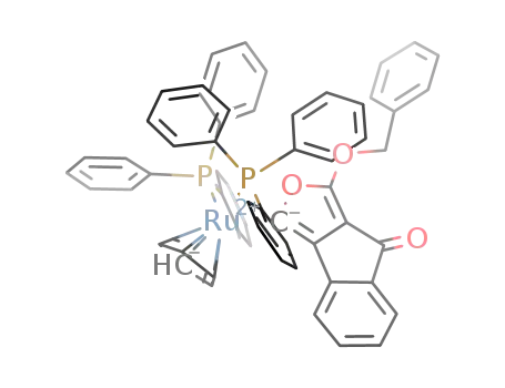 [Cp(PPh<sub>3</sub>)2Ru(C<sub>11</sub>H<sub>4</sub>O(O)OCH<sub>2</sub>C<sub>6</sub>H<sub>5</sub>)]