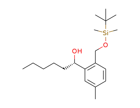 (1S)-1-(2-(((tert-butyldimethylsilyl)oxy)methyl)-5-methylphenyl)hexan-1-ol