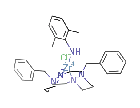 [(trans-N,N'-dibenzylcyclam)ZrCl(NH(2,6-MePh))]