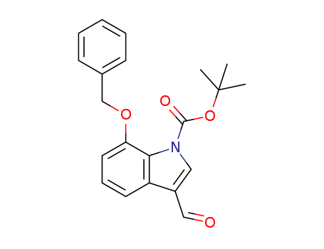 1H-Indole-1-carboxylic acid, 3-formyl-7-(phenylmethoxy)-, 1,1-dimethylethyl ester