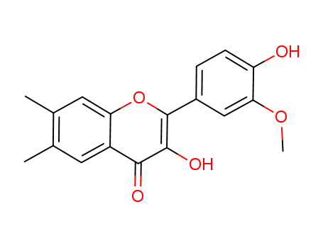 3-Hydroxy-2-(4-hydroxy-3-methoxyphenyl)-6,7-dimethylchromen-4-one