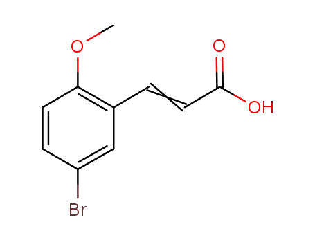 Molecular Structure of 40803-53-0 (5-Bromo-2-methoxycinnamic acid)