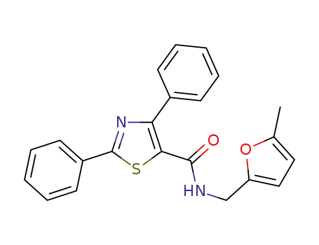 N-[(5-methylfuran-2-yl)methyl]-2,4-diphenylthiazole-5-carboxamide
