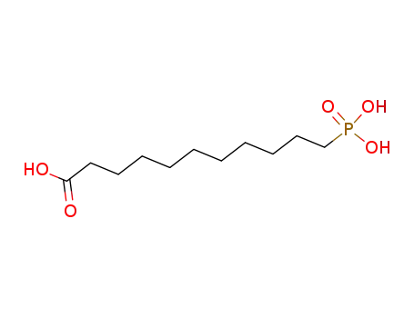 Molecular Structure of 4494-24-0 (11-Phosphonoundecanoic  acid)