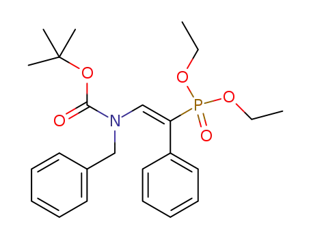 (E)-tert-butyl benzyl(2-(diethoxyphosphoryl)-2-phenylvinyl)carbamate