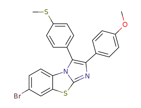 7-bromo-2-(4-methoxyphenyl)-3-[4-(methylsulfanyl)phenyl] imidazo[2,1-b][1,3] benzothiazole