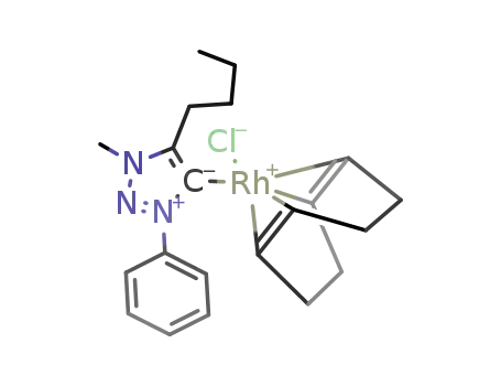 [(C<sub>2</sub>N<sub>3</sub>(CH<sub>3</sub>)(C<sub>4</sub>H<sub>9</sub>)C<sub>6</sub>H<sub>5</sub>)RhCl((CHCHC<sub>2</sub>H<sub>4</sub>)2)]